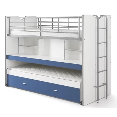 VIPACK  bonny compact80 lits superpos&eacute;s 2 couchages bleu BONHS8007