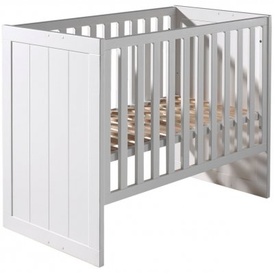 VIPACK  erik lit &agrave; barreaux 60x120cm pin massif laqu&eacute; blanc ERBB6014