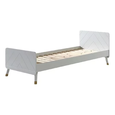 VIPACK  lit billy blanc satin 90x200cm BIBE9014