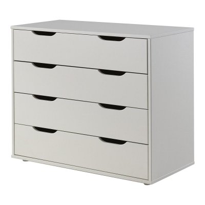 Vipack pino commode 4 tiroirs mdf blanc 85,5 x 43 x 72 cm PIHSKS14