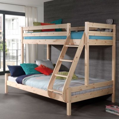 Vipack PINO Martin Lit de famille pin Naturel 