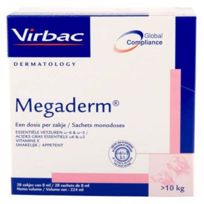 VIRBAC  Megaderm - Chien &agrave; partir de 10 kg/ 28 sachets Par 3 unit&eacute;s