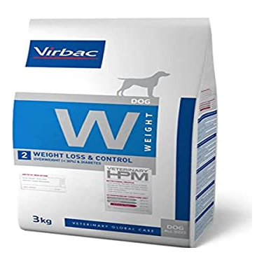 VIRBAC  Vet Hpm Diet - Chien - W2 Weight Loss & Control 3 Kg