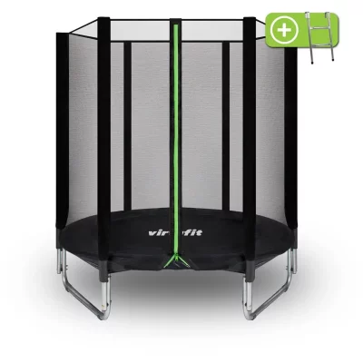 VIRTUFIT  Trampoline avec Filet de sécurité - Noir - 183 cm