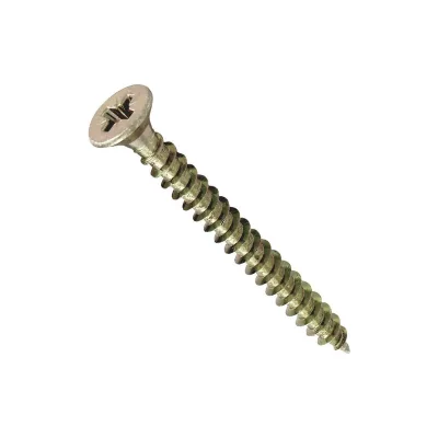 VYNEX Vis &agrave; bois agglo t&ecirc;te frais&eacute;e pozi 4 x 25 mm - lot de 120