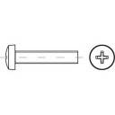 TOOLCRAFT Vis &agrave; t&ecirc;te bomb&eacute;e  145886 200 pc(s) M2 12 mm t&ecirc;te bomb&eacute;e cruciforme acier N/A