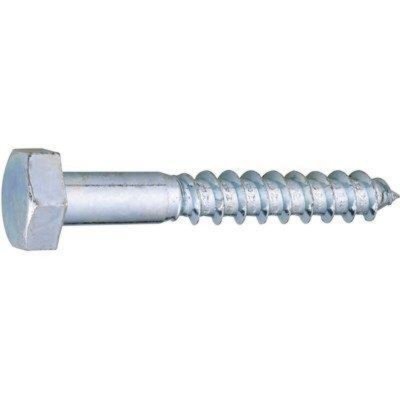 VISWOOD Vis bois t&ecirc;te hexagonal - &Oslash; 6 mm - 60 mm - Zingu&eacute; blanc - Bo&icirc;te de 200 pi&egrave;ces - 