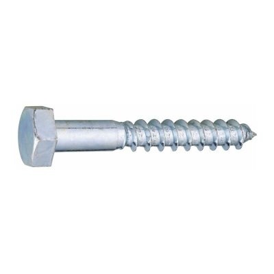 VISWOOD Vis bois t&ecirc;te hexagonal - &Oslash; 8 mm - 40 mm - Zingu&eacute; blanc - Bo&icirc;te de 200 pi&egrave;ces - 