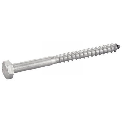 ACTON Vis bois t&ecirc;te hexagonale inox A2 10x70mm bo&icirc;te de 50 pi&egrave;ces