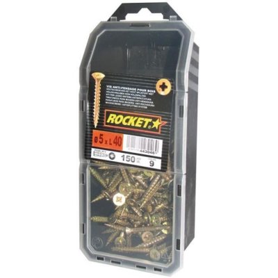 ROCKET Vis  &agrave; t&ecirc;te frais&eacute;e Pozi - 5x40 mm