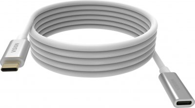 VISION  2m white usb-c extension cable TC 2MUSBCEXT