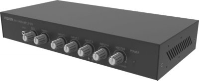  Vision Av-1900 Audio Mixer Amplifier Argent&eacute;