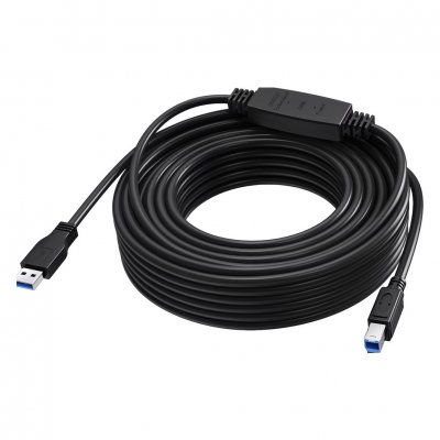 VISION  C&acirc;ble Usb-a Vers Usb-b Tc 15musb3.0+/bl