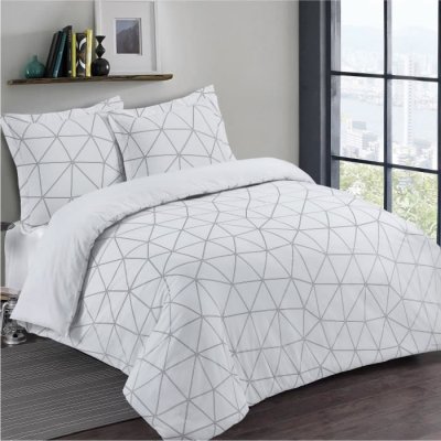 VISION  Parure De Couette Hugo - 1 Housse De Couette 200 X 200 Cm + 2 Taies D'oreiller