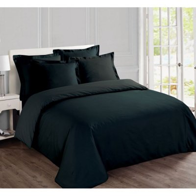 VISION  Parure de couette unie - 220 x 240 cm - Noir