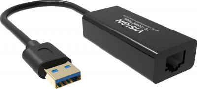VISION  Professional Usb-a To Rj45 Adapter Argent&eacute;