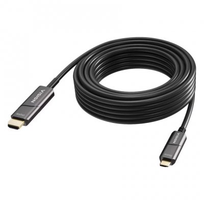 UNISEX Vision TC 15MUSBCHDMI+/BL, 15 m, USB Type-C, HDMI Type A (Standard), M&acirc;le, M&acirc;le, Droit