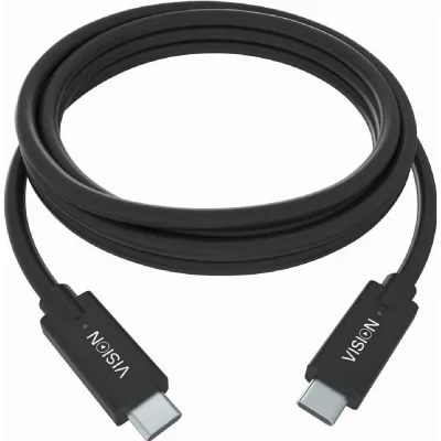 Vision TC 1MUSBC/BL c&acirc;ble USB 1 m USB 3.2 Gen 1 (3.1 Gen 1) USB B USB C Noir