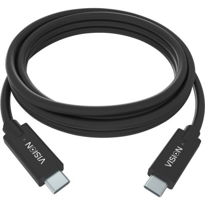 VISION  TC 2MUSBC/BL c&acirc;ble USB 2 m USB 3.2 Gen 1 (3.1 Gen 1) USB C Noir