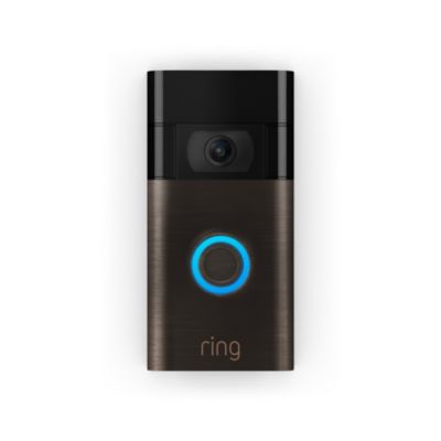 RING Visiophone connect&eacute; sans fil  Video Doorbell - Bronze