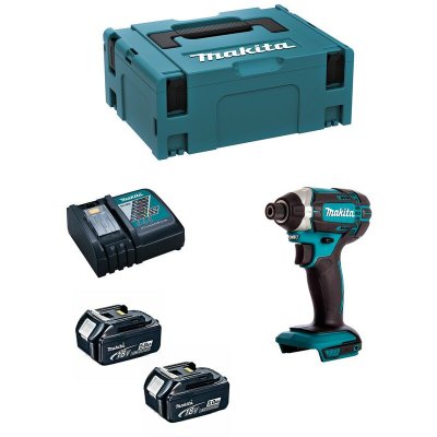 MAKITA Visseuse &agrave; Chocs  DTD152RTJ (2 x 5,0 Ah + DC18RC + MAKPAC 2)