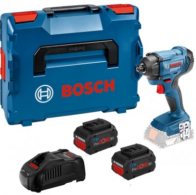 BOSCH Visseuse &agrave; chocs sansfil  GDR 18V160 18 V 2 batteries 55 Ah chargeur coffret LBoxx
