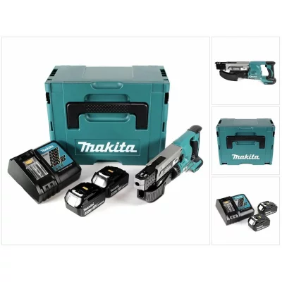 MAKITA Visseuse automatique 18V + 2 batteries 5Ah + chargeur + coffret MAKPAC -  - DFR550RTJ