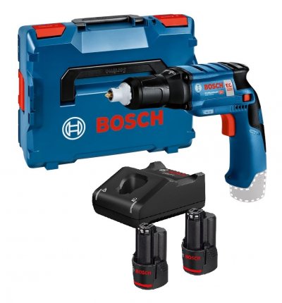 BOSCH Visseuse plaquiste sansfil  GTB 12V11 12 V 2 batteries 3 Ah chargeur LBoxx