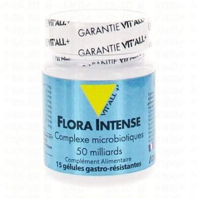 VIT ALL+ VIT'ALL+ Flora Intense complexe microbiotiques 50 milliards 15 g&eacute;lules