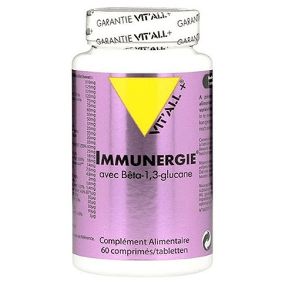 VIT ALL+ Vit'All+ Immunergie Avec Beta- 1,3-glucane 60 Comprimes