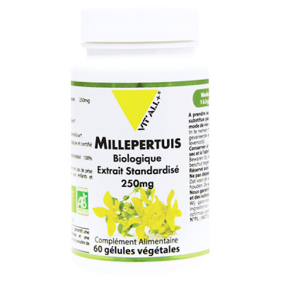 VIT ALL+ Vit'all+ Millepertuis 250mg Bio 60 g&eacute;lules v&eacute;g&eacute;tales