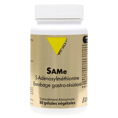 VIT ALL+ Vit'all+ SAMe S-Ad&eacute;nosylm&eacute;thionine 30 g&eacute;lules v&eacute;g&eacute;tales