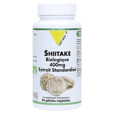 VIT ALL+ VIT'ALL+ Shiitake biologique 400mg 60 g&eacute;lules