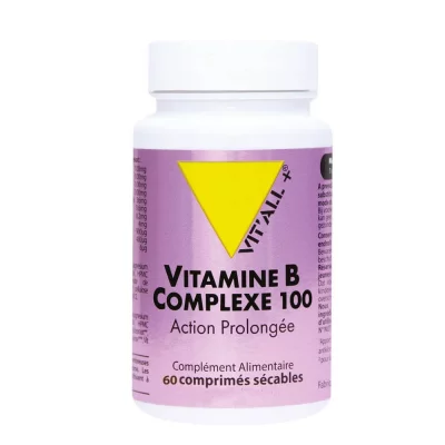 VIT ALL+ Vit'All+ Vitamine B Complexe 100 Action Prolongee 60 comprim&eacute;s
