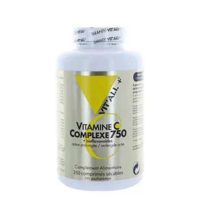 VIT ALL+ Vit'All+ Vitamine C Complexe 750 Bioflavonoides 250 Comprim&eacute;s