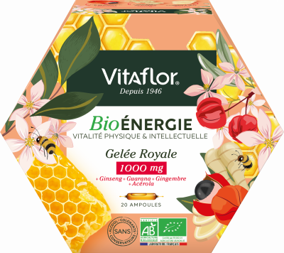 VITAFLOR &reg; Apiculte Gel&eacute;e Royale Bio 1000 mg Energie+