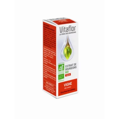 VITAFLOR  Extrait de Bourgeons Bio Vigne Rouge 15ml