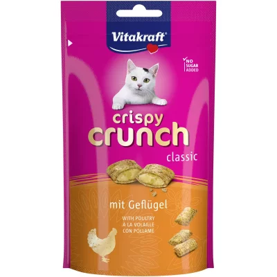 VITAKRAFT  Crispy Crunch C&oelig;ur Poulet Friandise pour Chat 60 g
