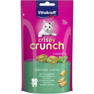 VITAKRAFT  Crispy Crunch friandises soins dentaires pour chat (60 g) 8 paquets 