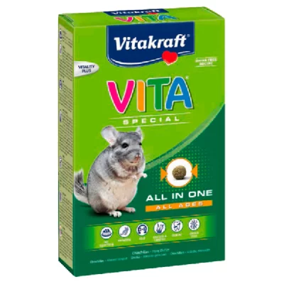 VITAKRAFT  Vita Sp&eacute;cial - Alimentation compl&egrave;te pour Chinchillas - 600g