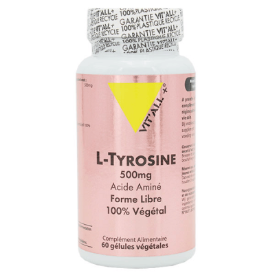 VIT ALL+ Vitall+ L-Tyrosine Vitall+ : Conditionnement - 60 g&eacute;lules v&eacute;g&eacute;tales