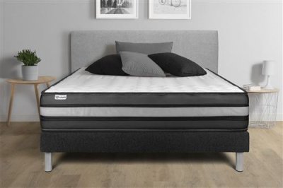 VITALIT VITALPOWER ZEN - Matelas et Sommier - 160x200 cm - Noir