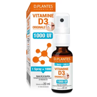 D.PLANTES Vitamine D3 Originale 1000 UI Spray 20ml D. Plantes