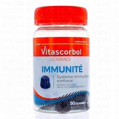 VITASCORBOL  immunit&eacute; - compl&eacute;ments alimentaires - x50 gommes