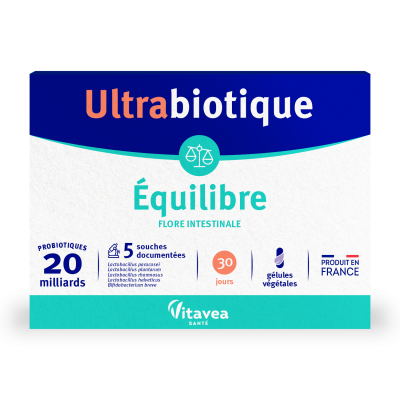 VITAVEA  Ultrabiotique &Eacute;quilibre - Bo&icirc;te 30 G&eacute;lules