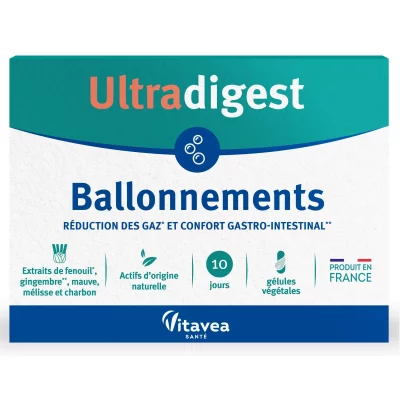 VITAVEA  UltraDigest Ballonnements 30 g&eacute;lules