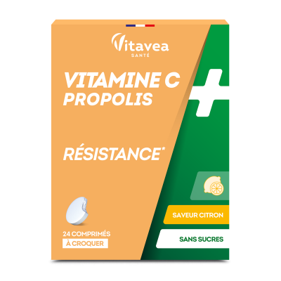 VITAVEA  Vitamine c + Propolis - Bo&icirc;te 2 tubes de 12 comprim&eacute;s