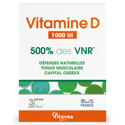 VITAVEA  Vitamine D 1000ui 500% des VNR 90 comprim&eacute;s