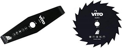VITO  - Lame de Coupe pour D&eacute;broussailleuse 40 dents Diam 255mm Alesage 25.4 black