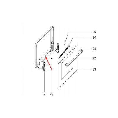 FAGOR Vitre Interieure De Contre-porte Pour Four  - Cb3e01424
